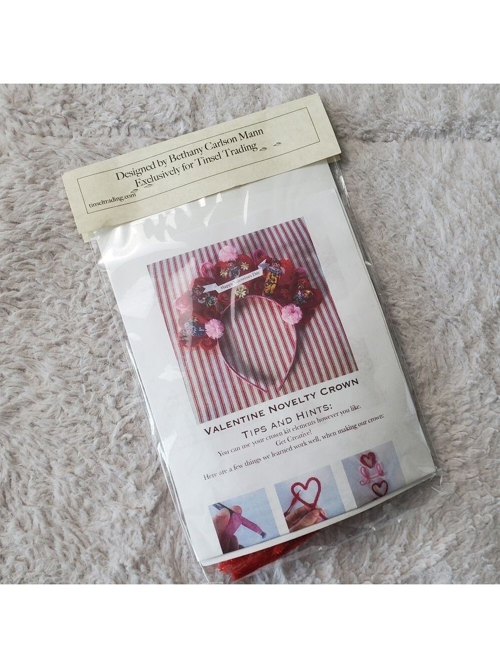 Tinsel Trading Valentine Crown Kit New